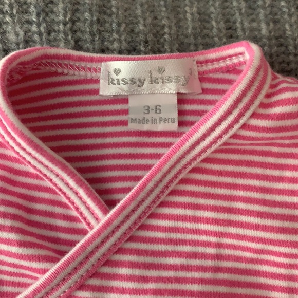 Kissy Kissy Adorable Pink and White Outfit, 3-6 month size - Picture 3 of 9